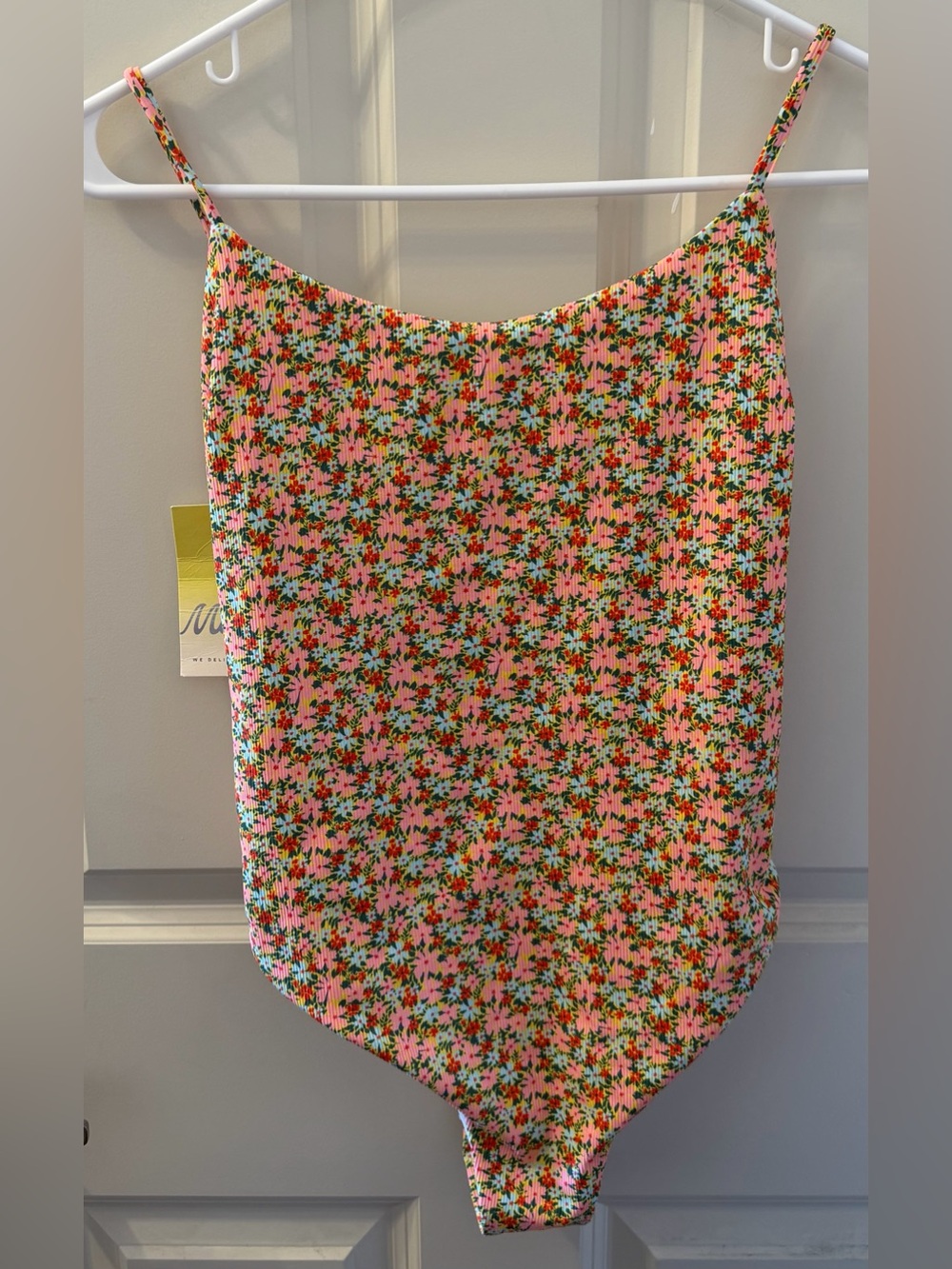NWT Maaji Swim Classic One Piece Swimsuit in Mini Floral Print, Size Large